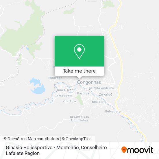 Ginásio Poliesportivo - Monteirão map
