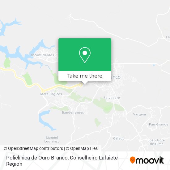 Policlínica de Ouro Branco map