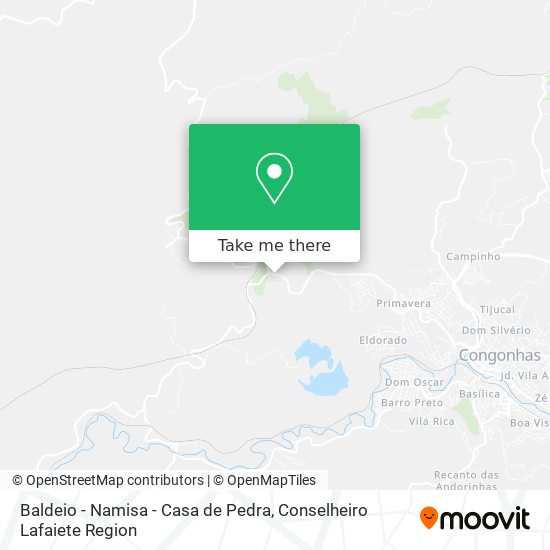 Baldeio - Namisa - Casa de Pedra map