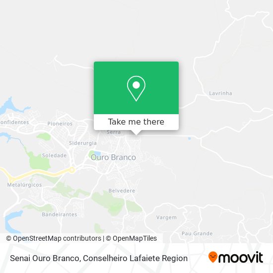 Senai Ouro Branco map