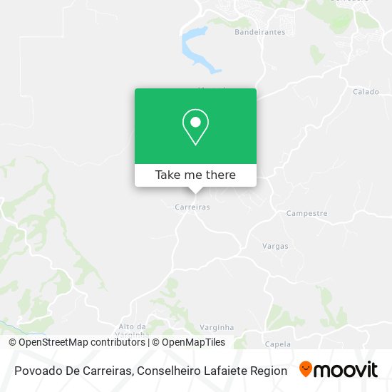 Povoado De Carreiras map