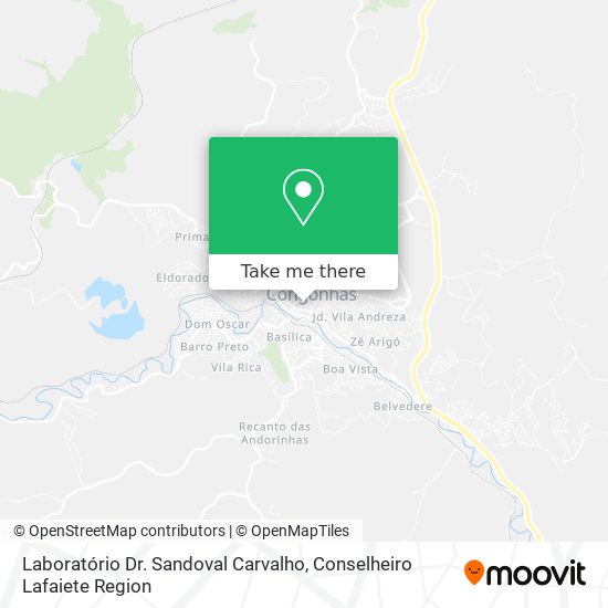 Laboratório Dr. Sandoval Carvalho map