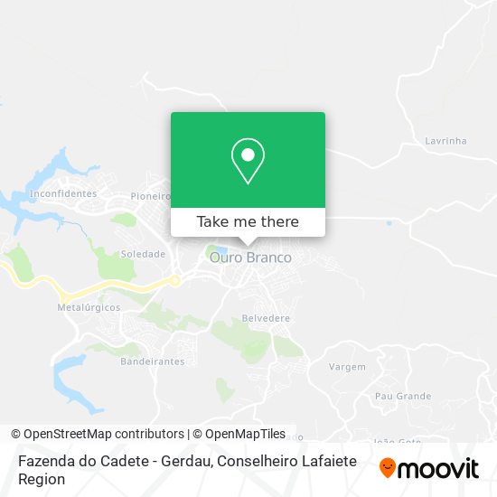 Fazenda do Cadete - Gerdau map