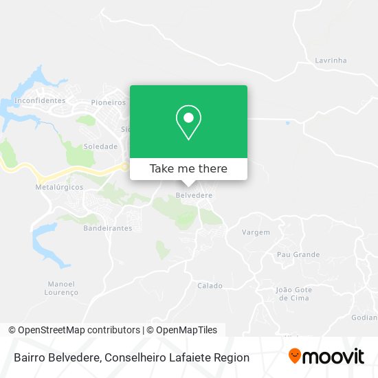 Bairro Belvedere map