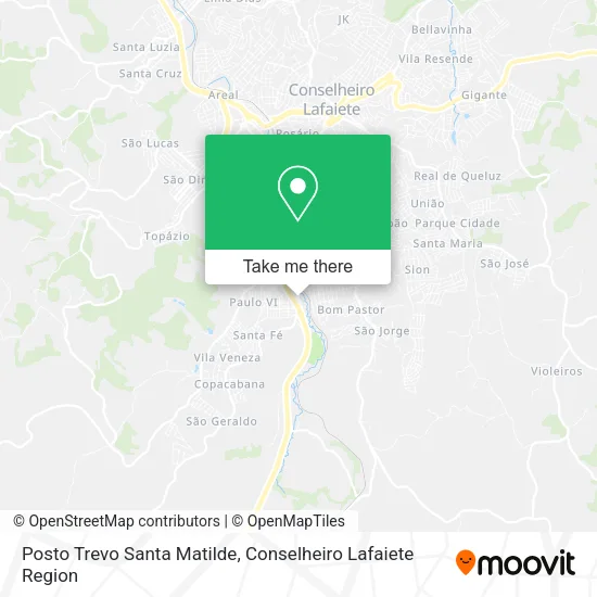 Posto Trevo Santa Matilde map