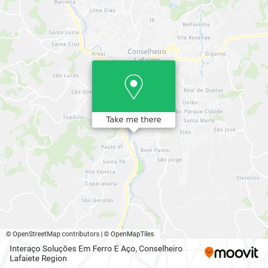 Interaço Soluções Em Ferro E Aço map
