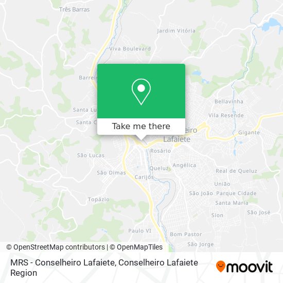MRS - Conselheiro Lafaiete map