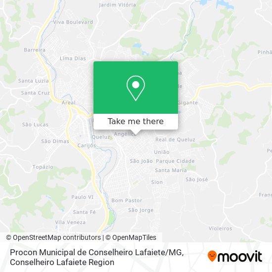 Procon Municipal de Conselheiro Lafaiete / MG map