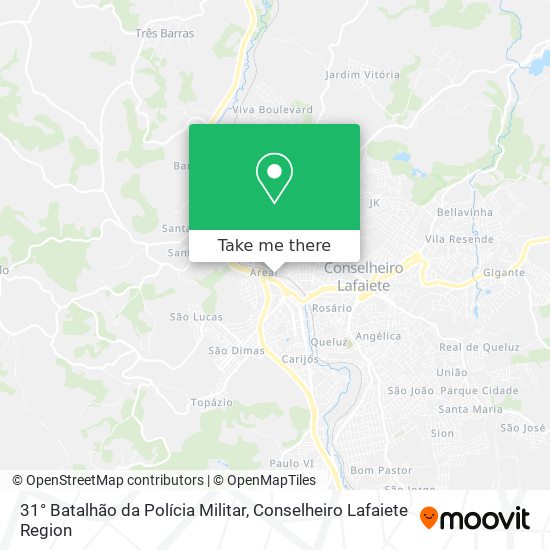 31° Batalhão da Polícia Militar map
