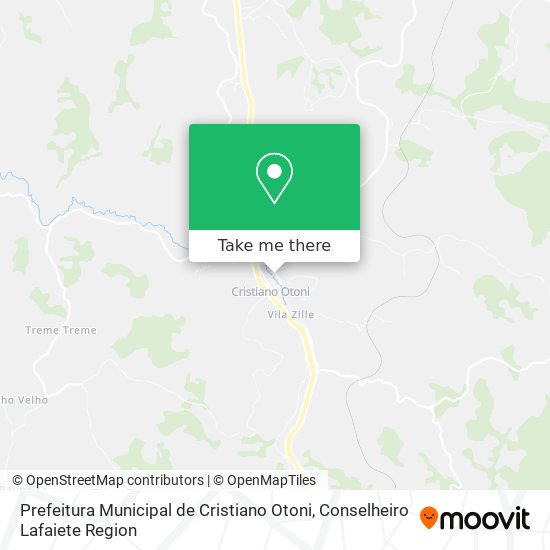 Prefeitura Municipal de Cristiano Otoni map