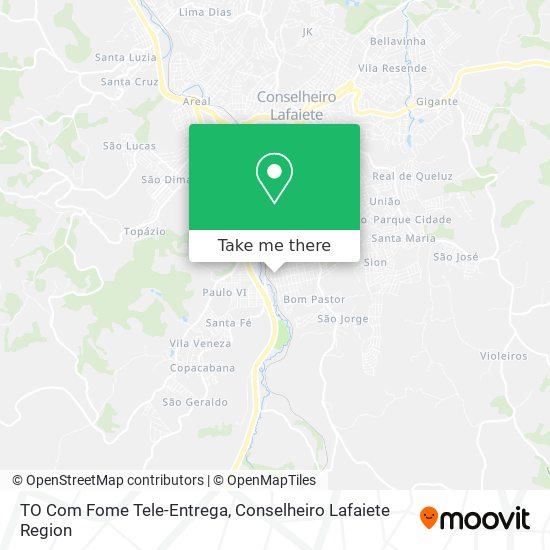 TO Com Fome Tele-Entrega map