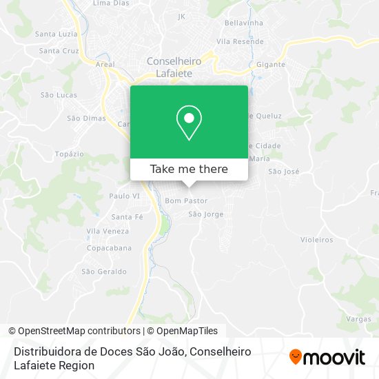 Distribuidora de Doces São João map