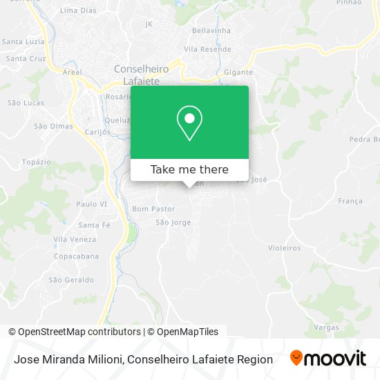 Jose Miranda Milioni map