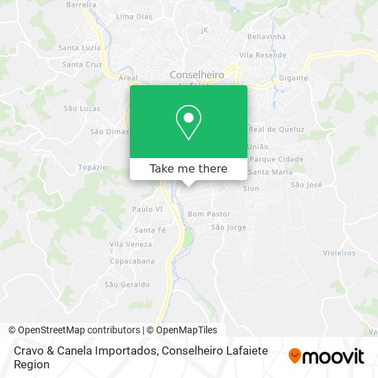 Cravo & Canela Importados map