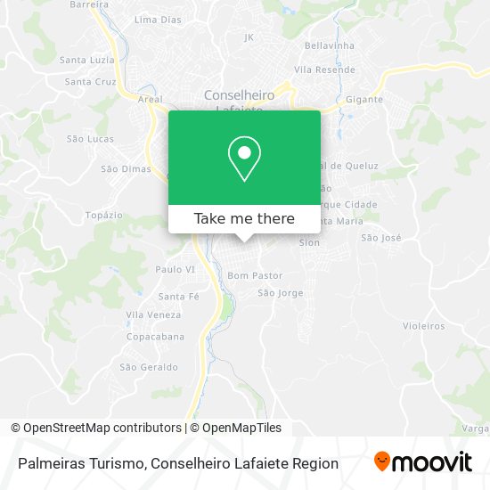 Palmeiras Turismo map