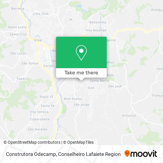 Construtora Odecamp map