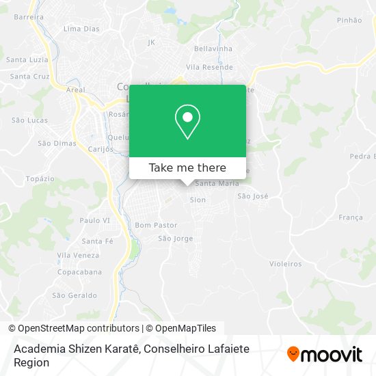 Academia Shizen Karatê map