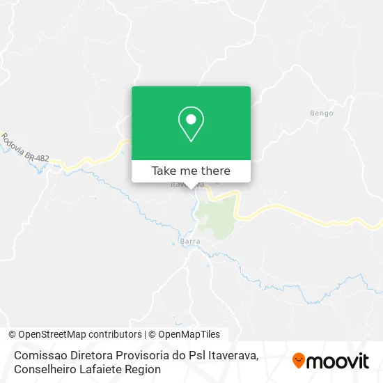 Comissao Diretora Provisoria do Psl Itaverava map