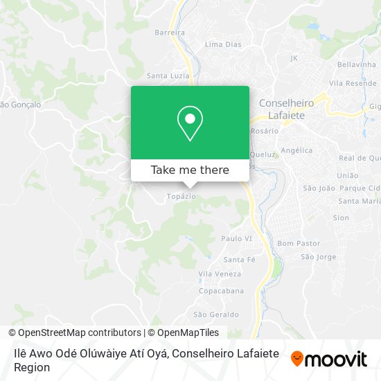 Ilê Awo Odé Olúwàiye Atí Oyá map