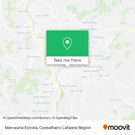 Mercearia Estrela map