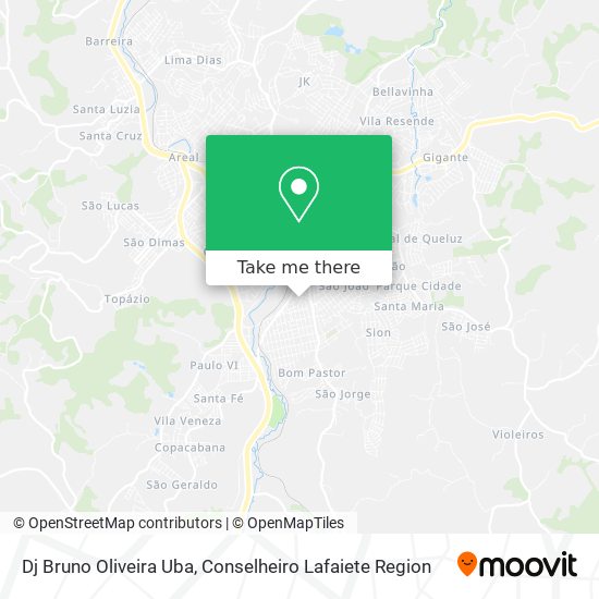 Dj Bruno Oliveira Uba map