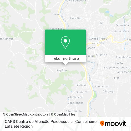CAPS Centro de Atenção Psicossocial map