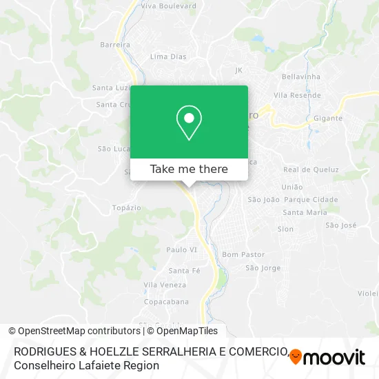 RODRIGUES & HOELZLE SERRALHERIA E COMERCIO map
