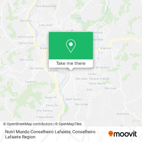 Nutri Mundo Conselheiro Lafaiete map