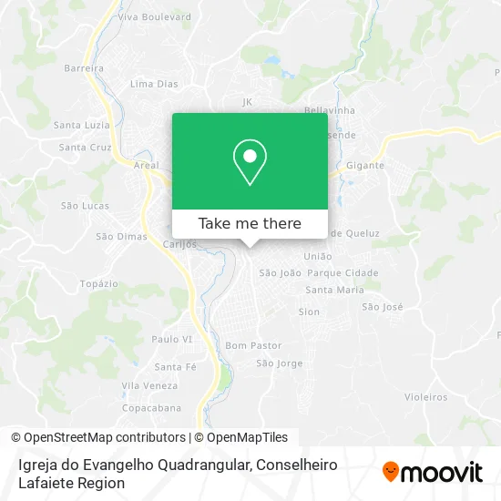 Igreja do Evangelho Quadrangular map