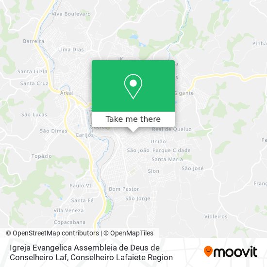 Igreja Evangelica Assembleia de Deus de Conselheiro Laf map