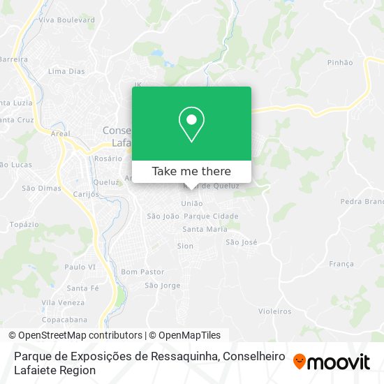 Parque de Exposições de Ressaquinha map