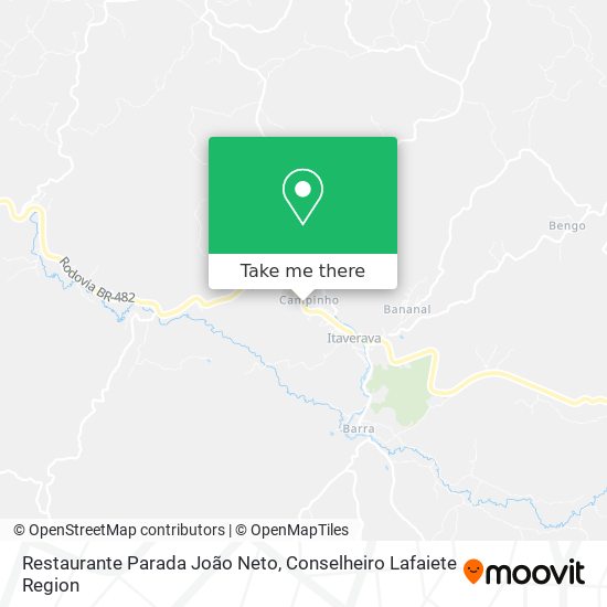 Mapa Restaurante Parada João Neto