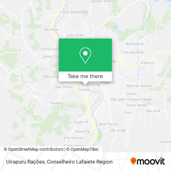 Uirapuru Rações map