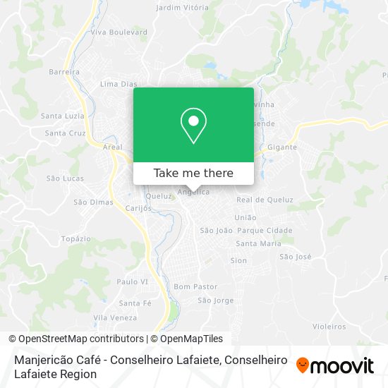 Manjericão Café - Conselheiro Lafaiete map