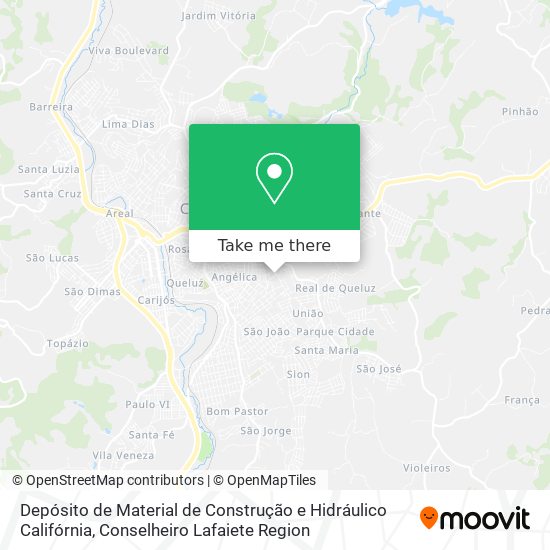 Depósito de Material de Construção e Hidráulico Califórnia map