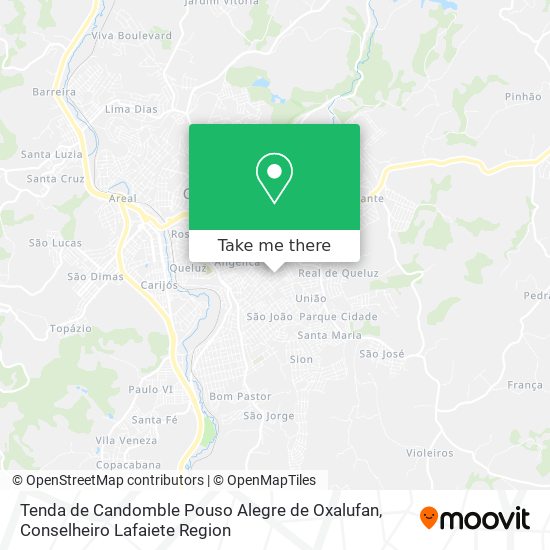 Tenda de Candomble Pouso Alegre de Oxalufan map