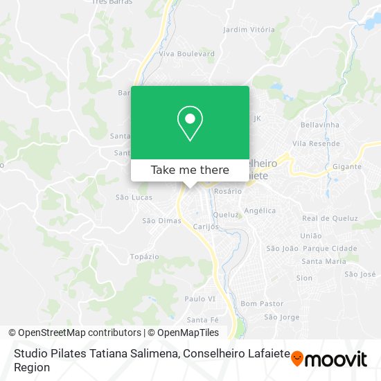 Studio Pilates Tatiana Salimena map