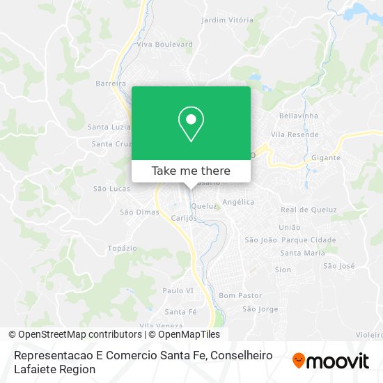 Representacao E Comercio Santa Fe map