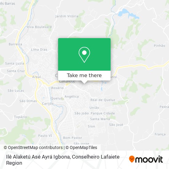 Ilê Alaketú Asé Ayrá Igbona map