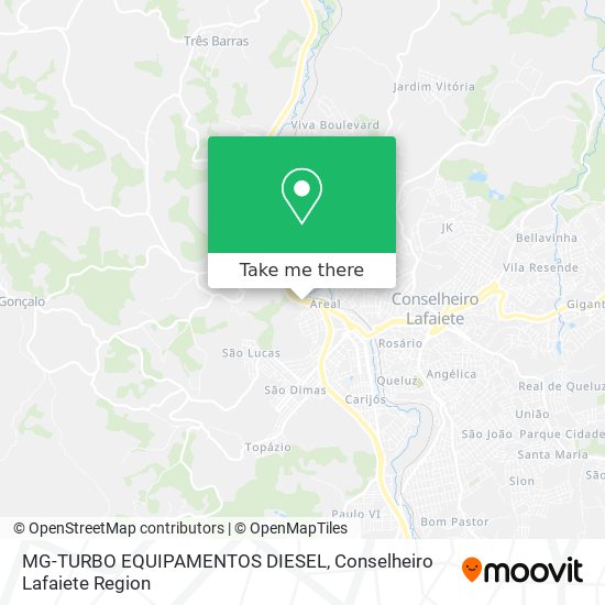 Mapa MG-TURBO EQUIPAMENTOS DIESEL