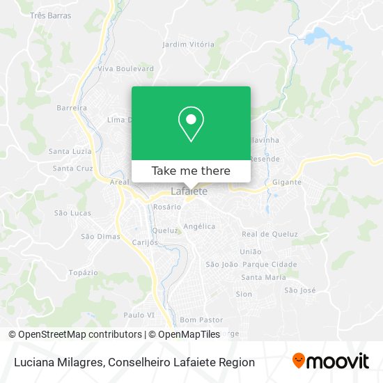 Luciana Milagres map