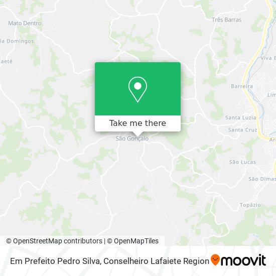 Mapa Em Prefeito Pedro Silva