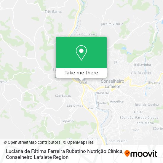 Luciana de Fátima Ferreira Rubatino Nutrição Clínica map