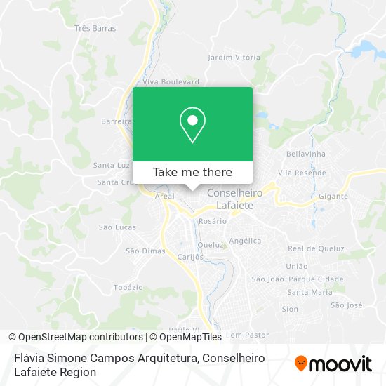 Flávia Simone Campos Arquitetura map