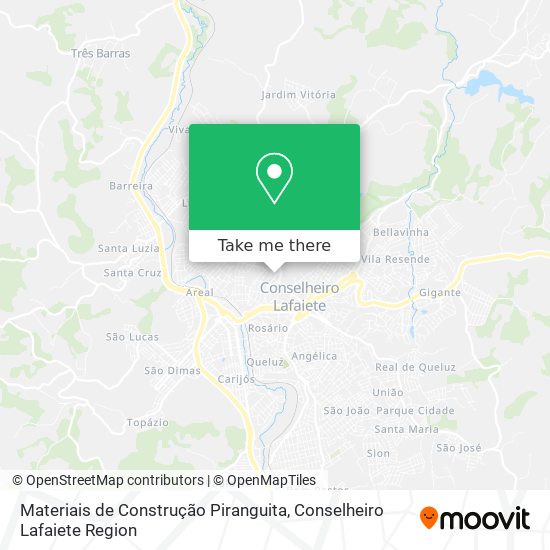 Materiais de Construção Piranguita map