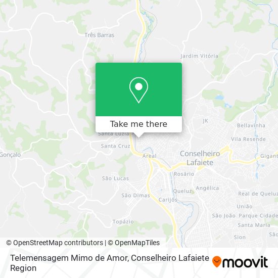 Telemensagem Mimo de Amor map