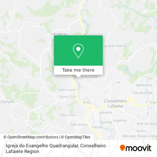 Igreja do Evangelho Quadrangular map