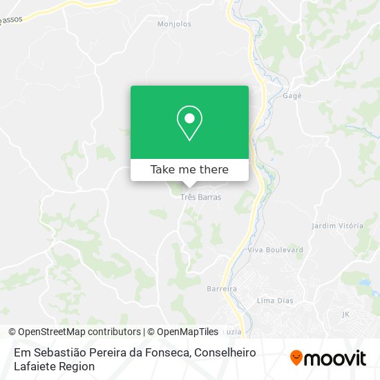 Em Sebastião Pereira da Fonseca map