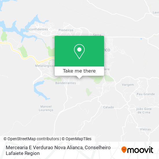 Mercearia E Verdurao Nova Alianca map