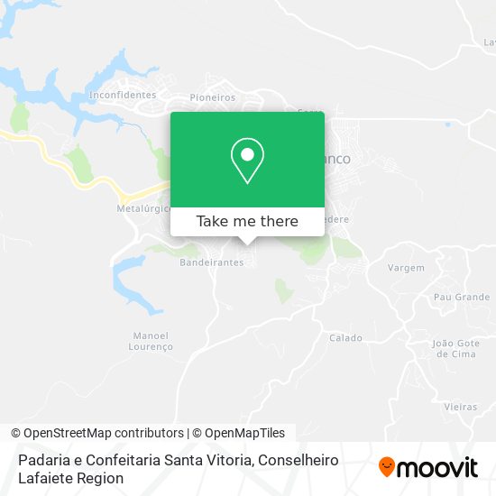 Padaria e Confeitaria Santa Vitoria map
